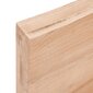 vidaXL Seinähylly vaaleanruskea 80x60x(2-6) cm käsitelty täystammi hinta ja tiedot | Hyllyt | hobbyhall.fi