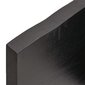 vidaXL Seinähylly tummanruskea 100x50x(2-4) cm käsitelty täystammi hinta ja tiedot | Hyllyt | hobbyhall.fi