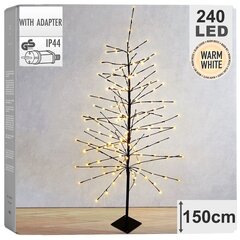 Joulukuusi valoilla 240 LED 150 cm hinta ja tiedot | Joulukoristeet | hobbyhall.fi