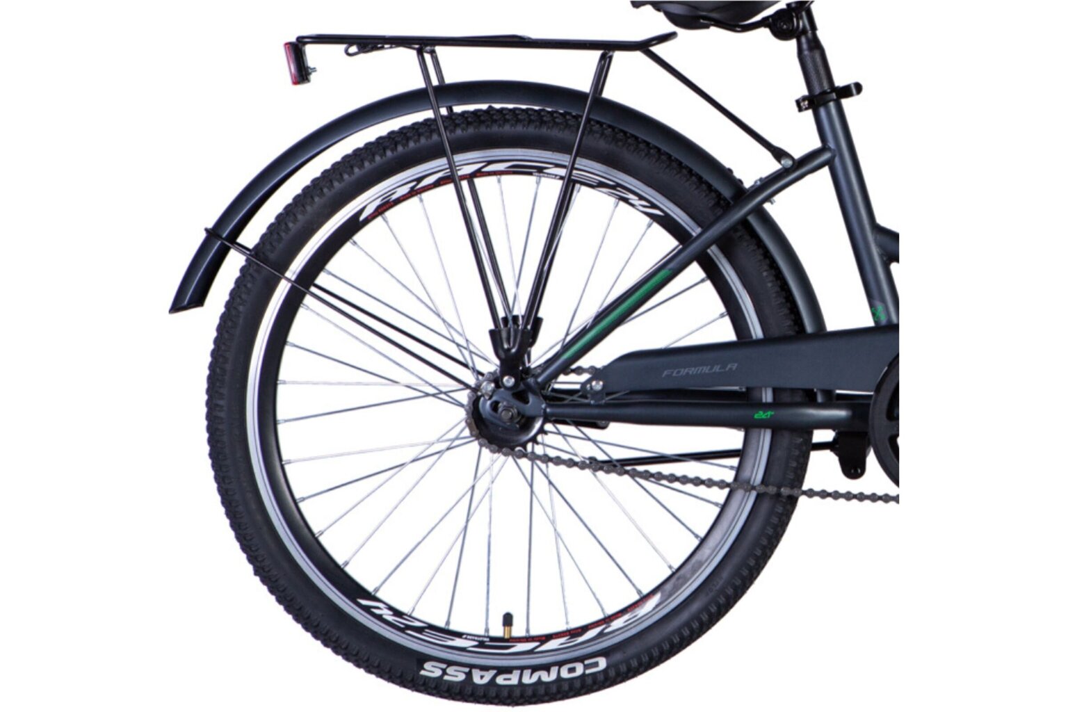 Taitettava pyörä Smart 24'', 130-170 cm, musta hinta ja tiedot | Polkupyörät | hobbyhall.fi