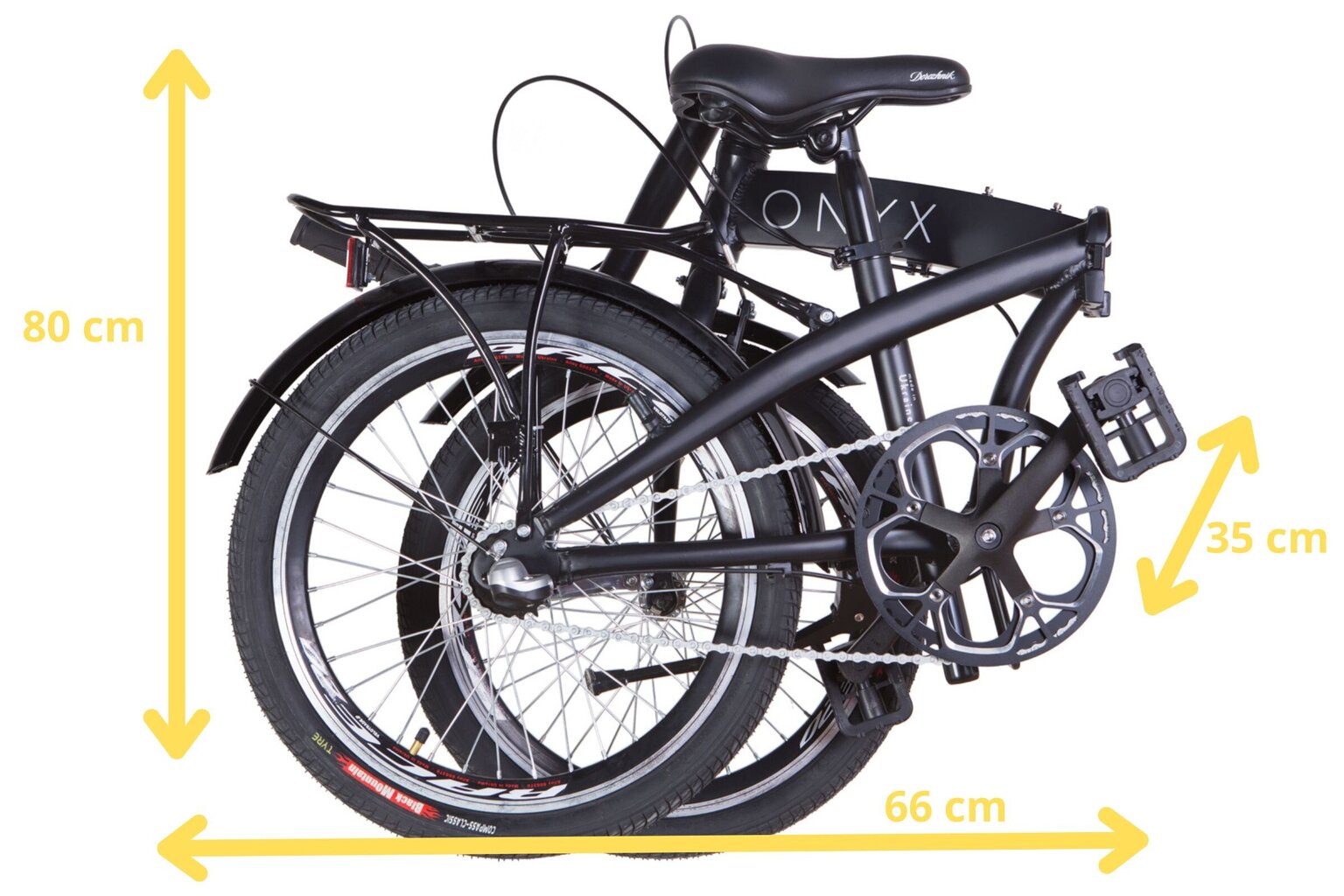 Kokoontaittuva polkupyörä Onyx 20", valkoinen/harmaa hinta ja tiedot | Polkupyörät | hobbyhall.fi