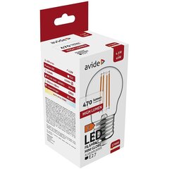 LED-lamppu Avide 4,5W E27 2700K hinta ja tiedot | Lamput | hobbyhall.fi