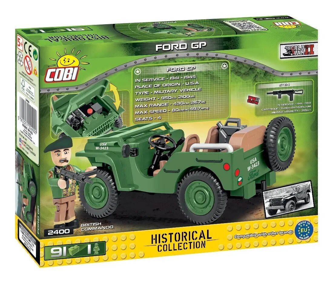 HC WWII ForD GP -rakennussarja, 91 osaa hinta ja tiedot | LEGOT ja rakennuslelut | hobbyhall.fi