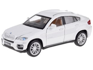 Metalliauto - BMW X6, valkoinen hinta ja tiedot | Poikien lelut | hobbyhall.fi