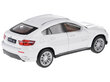 metalliauto - bmw x6, valkoinen hinta ja tiedot | Poikien lelut | hobbyhall.fi