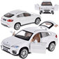 metalliauto - bmw x6, valkoinen hinta ja tiedot | Poikien lelut | hobbyhall.fi