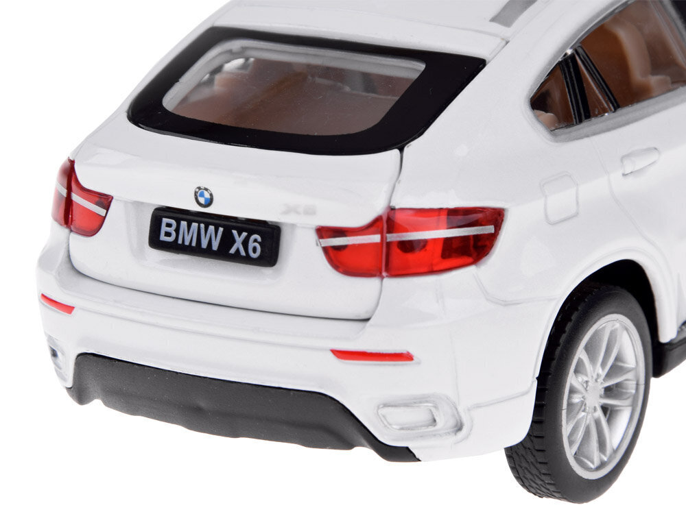 metalliauto - bmw x6, valkoinen hinta ja tiedot | Poikien lelut | hobbyhall.fi