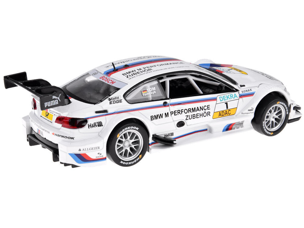 metallinen urheiluauto - bmw m3 dtm, valkoinen hinta ja tiedot | Poikien lelut | hobbyhall.fi