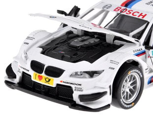 Metallinen urheiluauto - BMW M3 DTM, valkoinen hinta ja tiedot | Poikien lelut | hobbyhall.fi