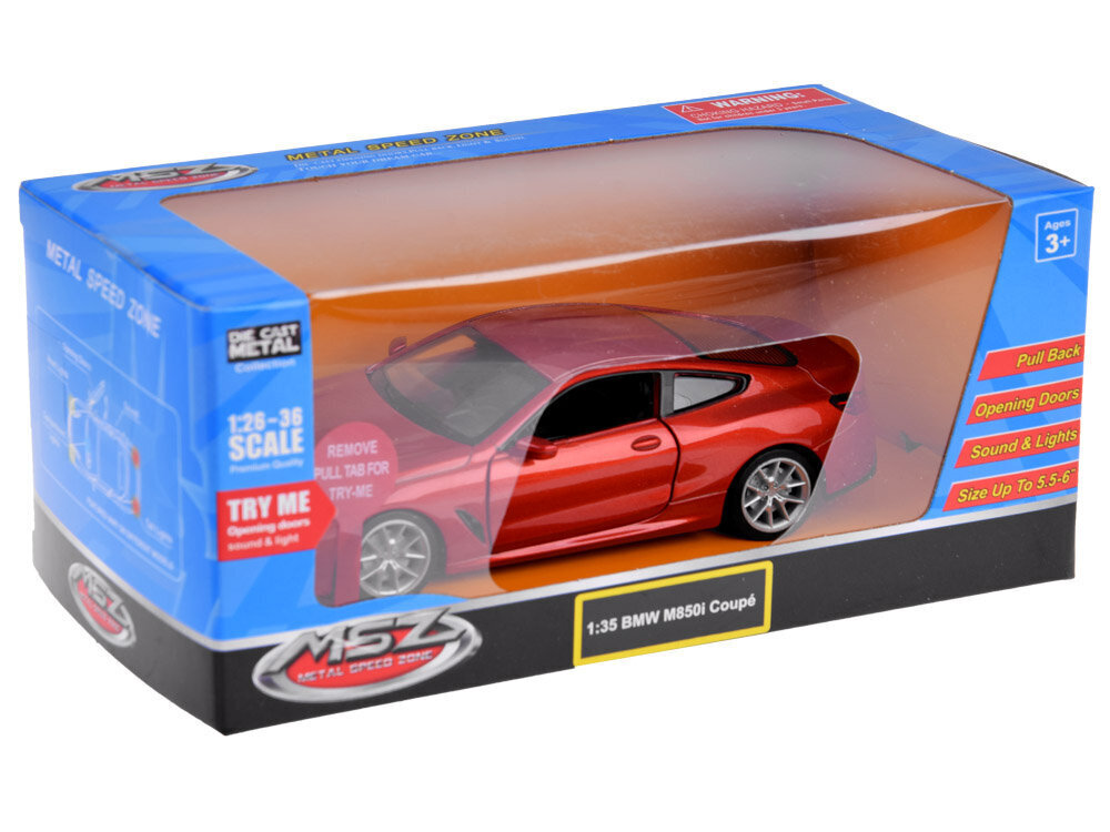 metallinen automalli - bmw m850i , punainen hinta ja tiedot | Poikien lelut | hobbyhall.fi