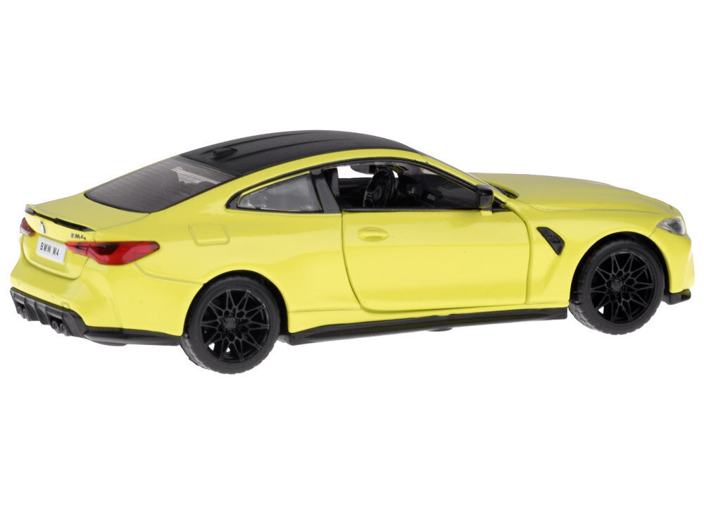 metallinen automalli - bmw m4, keltainen hinta ja tiedot | Poikien lelut | hobbyhall.fi