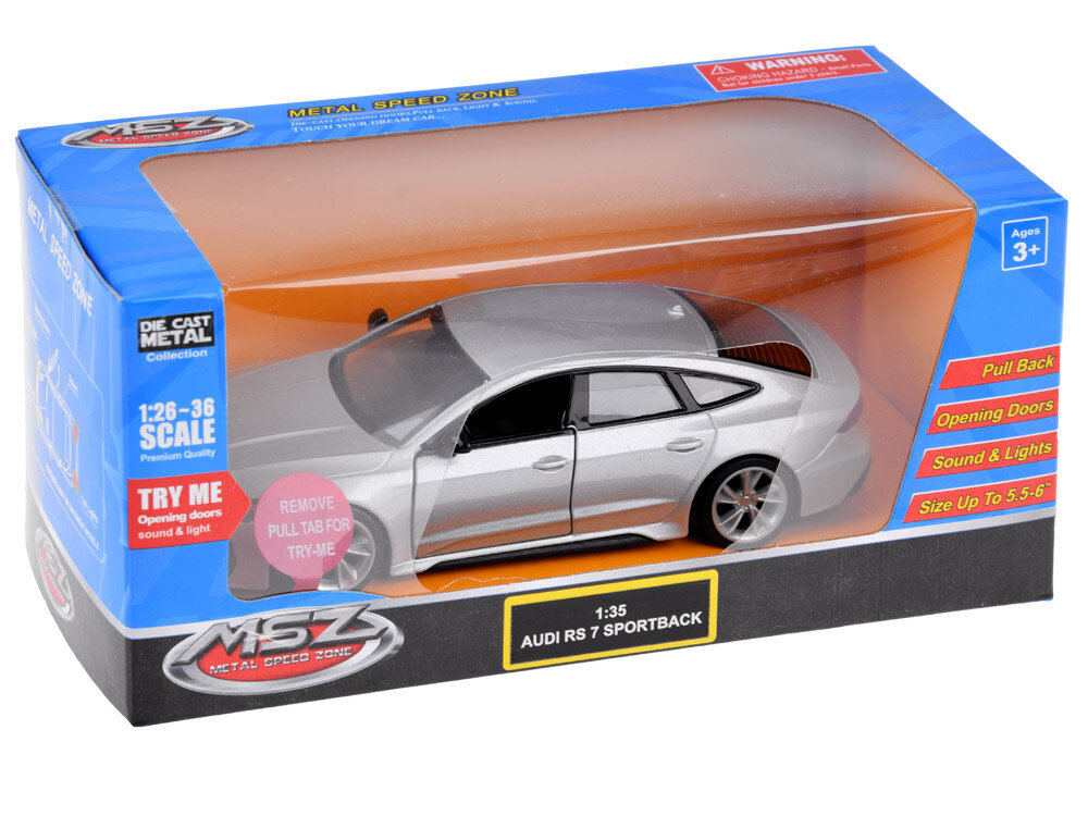 Audi RS 7 metallimalli hinta ja tiedot | Poikien lelut | hobbyhall.fi