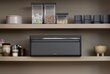 Brabantia leipälaatikko Confident Grey, 46,5x25x18,7 cm hinta ja tiedot | Keittiövälineet | hobbyhall.fi