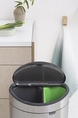 Brabantia roskakori Touch 2 osastoa, 10+23 l hinta ja tiedot | Roska-astiat | hobbyhall.fi