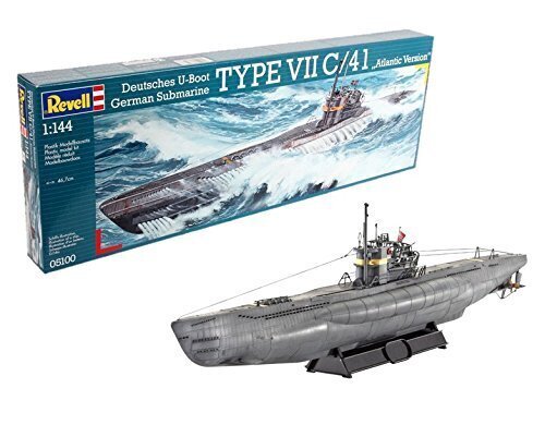 Revell-pienoismalli saksalainen sukellusvene tyyppi VII / 41 1:144 hinta ja tiedot | LEGOT ja rakennuslelut | hobbyhall.fi