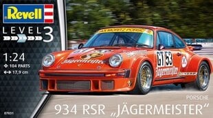 Revell Porsche 934 RSR Jägermeister 1:24 hinta ja tiedot | LEGOT ja rakennuslelut | hobbyhall.fi