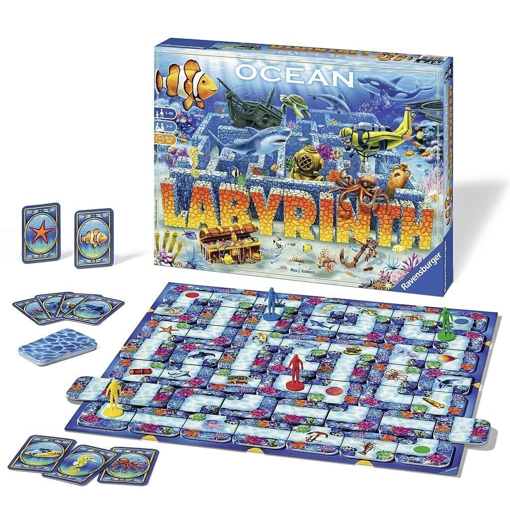 Ravensburger-lautapeli Ocean Labyrinth hinta ja tiedot | Lautapelit ja älypelit | hobbyhall.fi