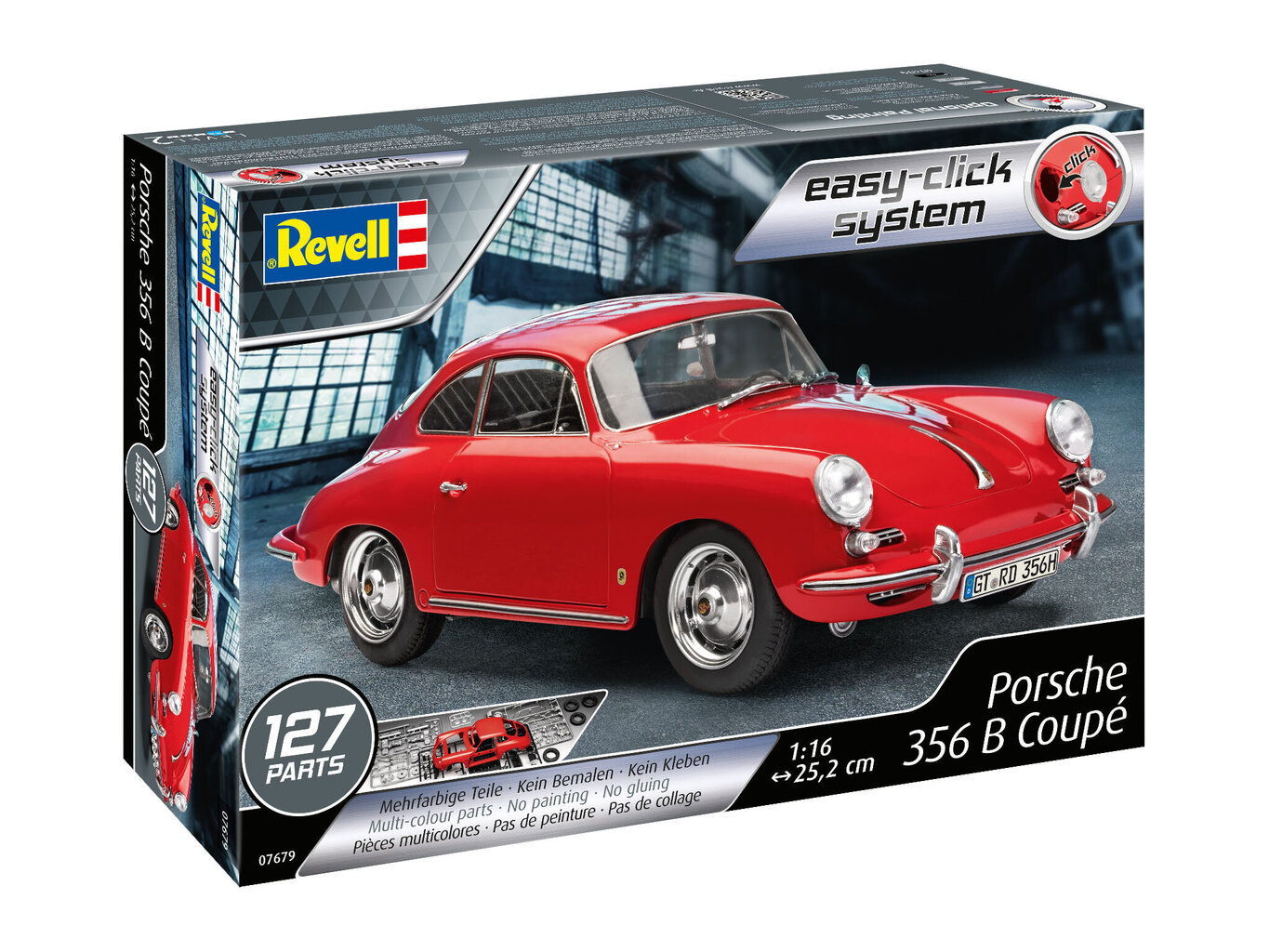 REVELL 1:16 malli Porsche 356 Coupe, 7679 hinta ja tiedot | LEGOT ja rakennuslelut | hobbyhall.fi