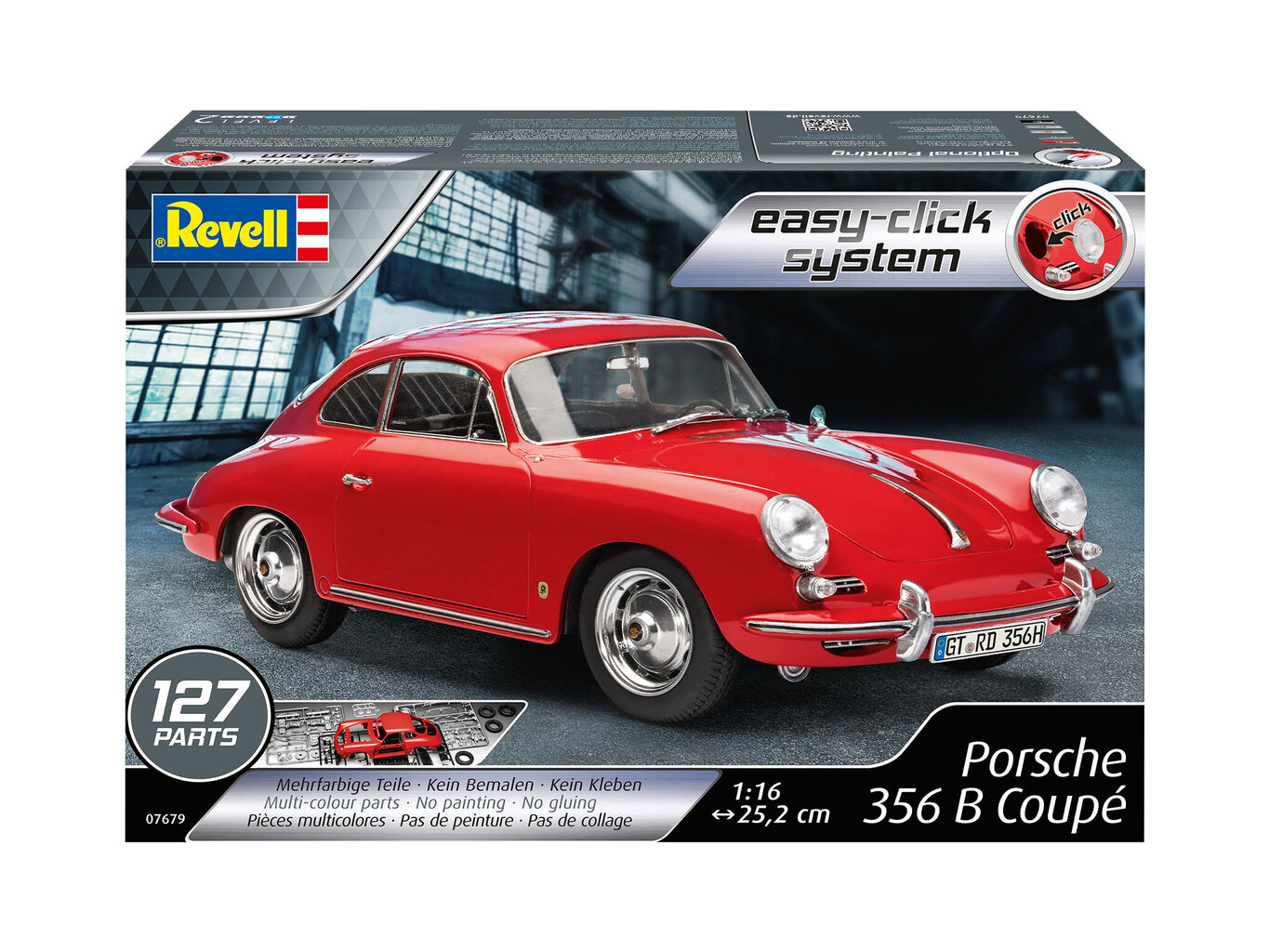 REVELL 1:16 malli Porsche 356 Coupe, 7679 hinta ja tiedot | LEGOT ja rakennuslelut | hobbyhall.fi