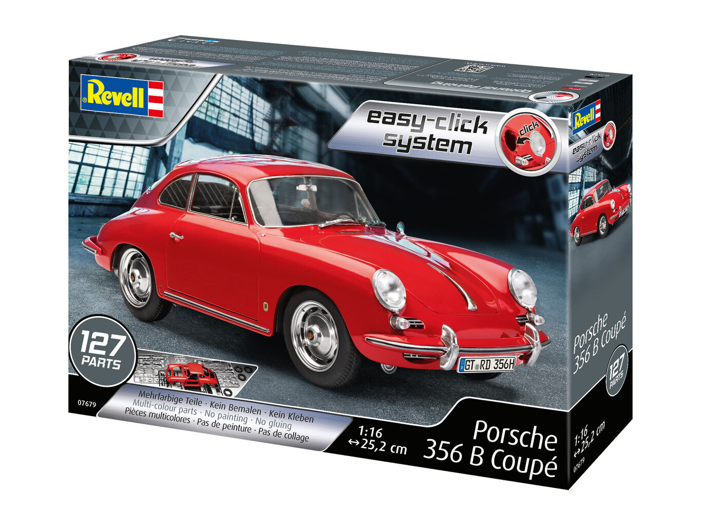 REVELL 1:16 malli Porsche 356 Coupe, 7679 hinta ja tiedot | LEGOT ja rakennuslelut | hobbyhall.fi