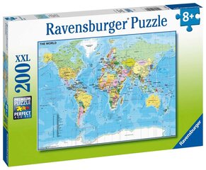 Ravensburger palapelikartta maailmasta, 200 palaa hinta ja tiedot | Palapelit | hobbyhall.fi