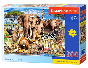 Palapeli 200 Savanna Animals 222155 hinta ja tiedot | Palapelit | hobbyhall.fi