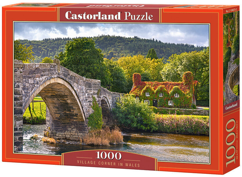 Castorland Village Corner in Wales 104673 -palapeli, 1000 palaa hinta ja tiedot | Palapelit | hobbyhall.fi