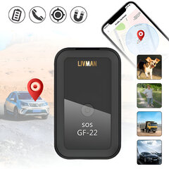 Mini GPS-seurantalaite LIVMAN GPS-LBS GF-22 hinta ja tiedot | Puhelimen lisätarvikkeet | hobbyhall.fi