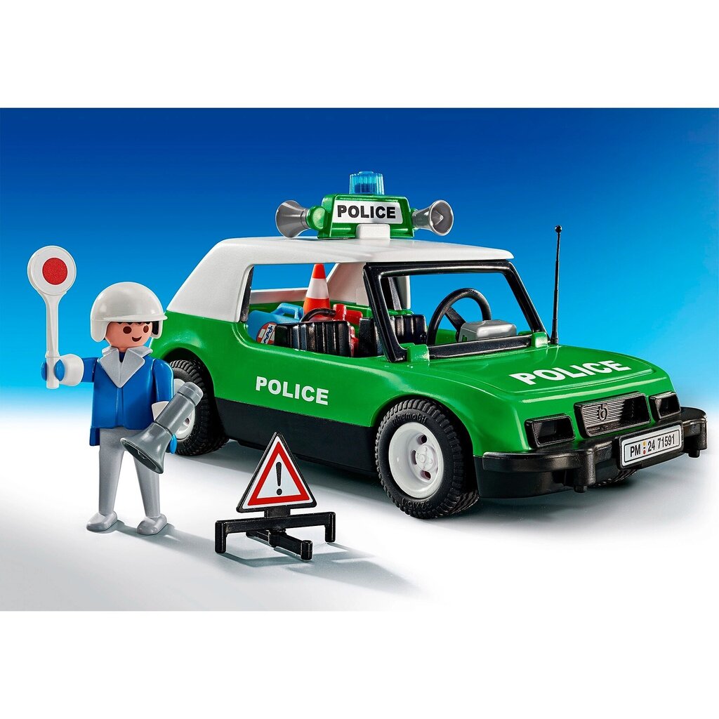 71591 PLAYMOBIL® 50 poliisiauto hinta ja tiedot | LEGOT ja rakennuslelut | hobbyhall.fi