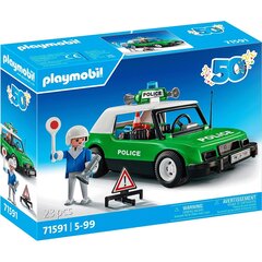 71591 PLAYMOBIL® 50 poliisiauto hinta ja tiedot | LEGOT ja rakennuslelut | hobbyhall.fi