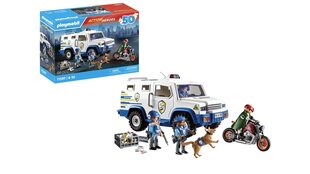 71597 PLAYMOBIL® Action Heroes Police Money Car hinta ja tiedot | LEGOT ja rakennuslelut | hobbyhall.fi