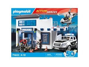 71602 PLAYMOBIL® Action Heroes -poliisiasema hinta ja tiedot | LEGOT ja rakennuslelut | hobbyhall.fi