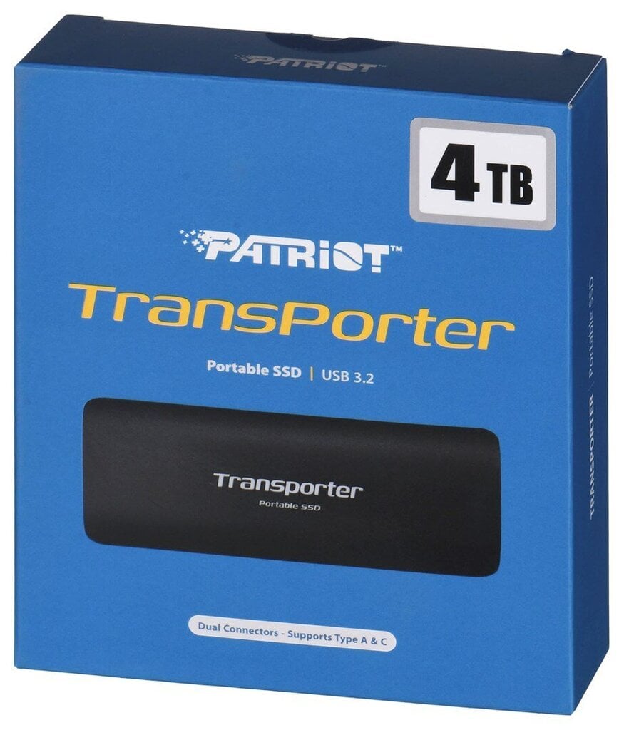 Patriot Transporter PTP4TBPEC hinta ja tiedot | Ulkoiset kovalevyt | hobbyhall.fi