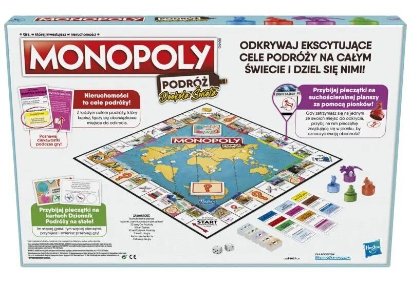 Monopoli Matka ympäri maailmaa -peli hinta ja tiedot | Lautapelit ja älypelit | hobbyhall.fi