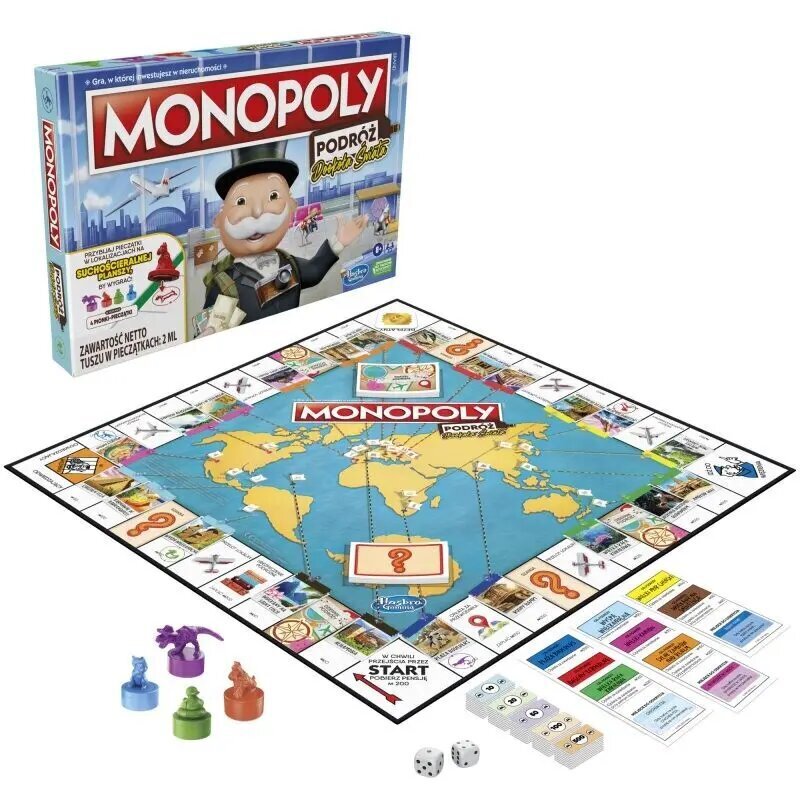 Monopoli Matka ympäri maailmaa -peli hinta ja tiedot | Lautapelit ja älypelit | hobbyhall.fi