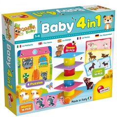 Baby Carotina Set 4-in-1 -peli hinta ja tiedot | Lisciani Lelut yli 3-vuotiaille lapsille | hobbyhall.fi