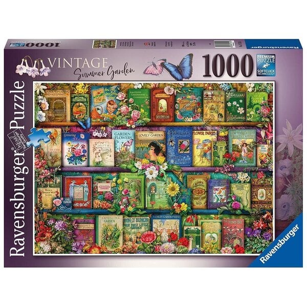 Ravensburger palapeli 1000 kpl Vintage puutarhakäsikirjat