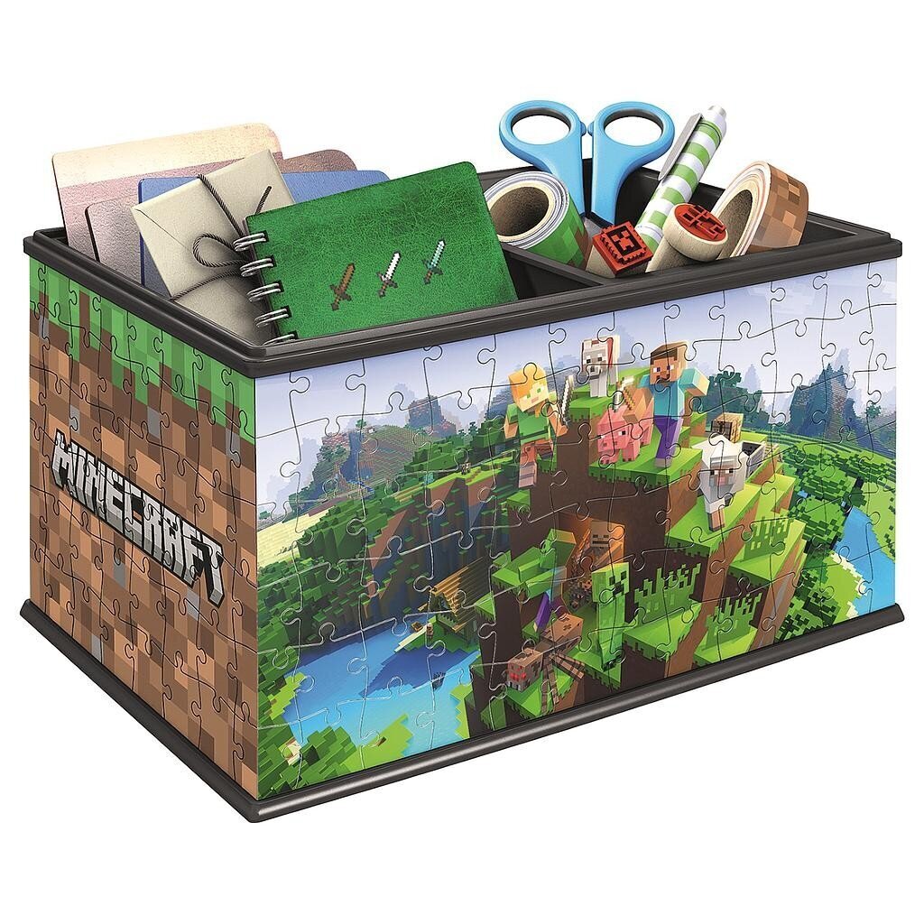 Ravensburger 3D-palapelin säilytyslaatikko Minecraft hinta ja tiedot | Palapelit | hobbyhall.fi
