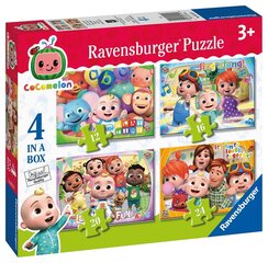 Ravensburger Puzzle Cocomelon 4 laatikossa 12/16/20/24p 3113 hinta ja tiedot | Palapelit | hobbyhall.fi
