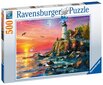 Ravensburgerin palapelin majakka auringonlaskun 500kpl 16581 hinta ja tiedot | Palapelit | hobbyhall.fi