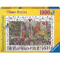 Ravensburger Puzzle James Rizzi-Times Square 1000p 19069 hinta ja tiedot | Palapelit | hobbyhall.fi