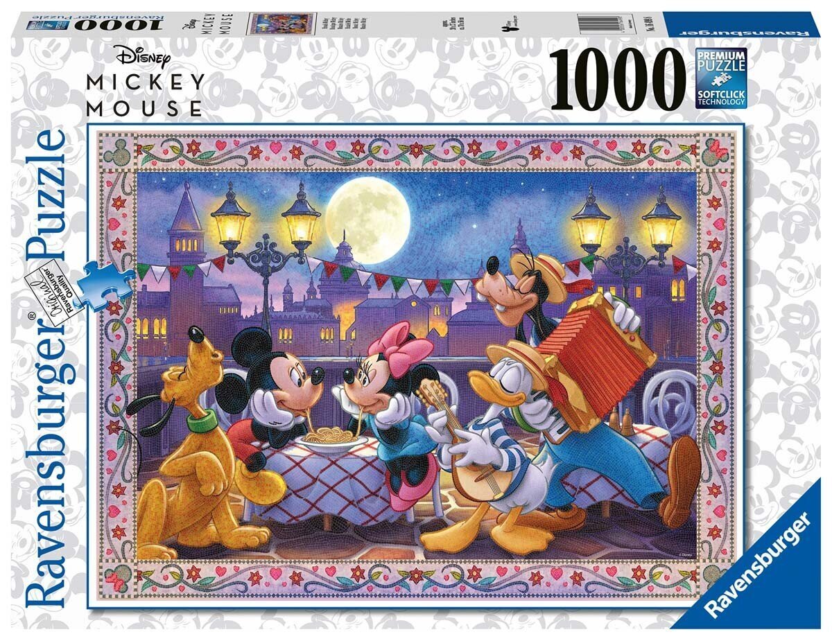 Ravensburger Puzzle DMM: Mosaic Mickey 1000p 16499 hinta ja tiedot | Palapelit | hobbyhall.fi