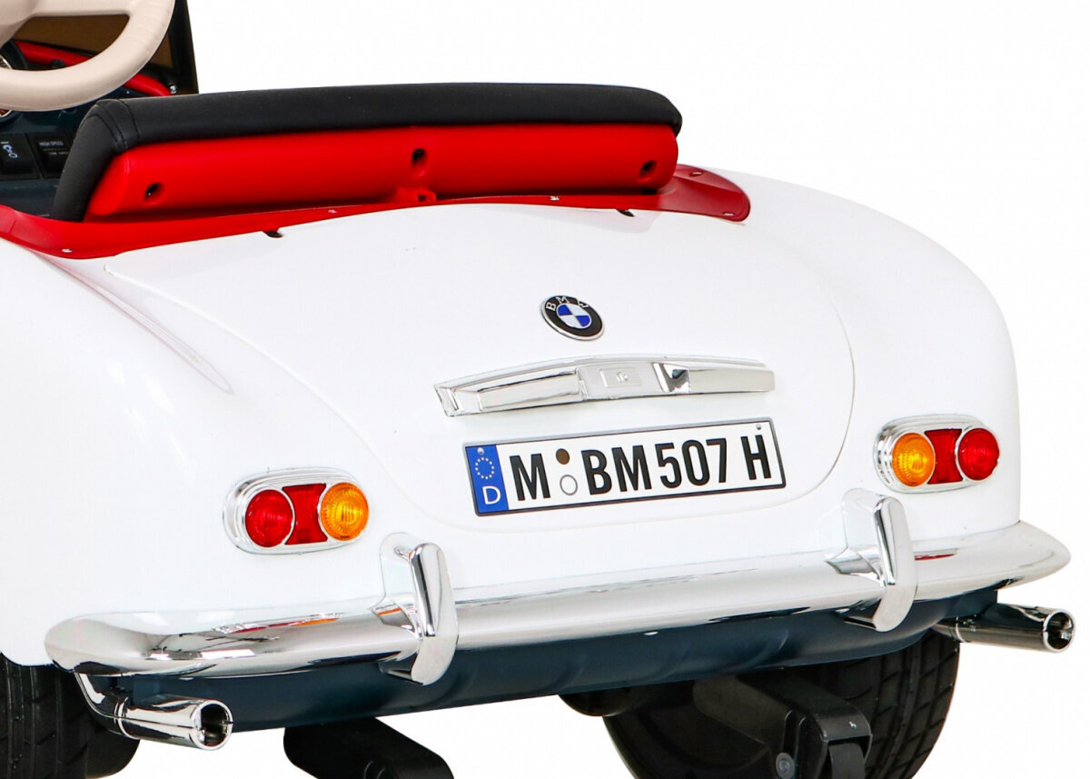 BMW 507 Retro yksipaikkainen sähköauto, valkoinen hinta ja tiedot | Lasten sähköautot | hobbyhall.fi
