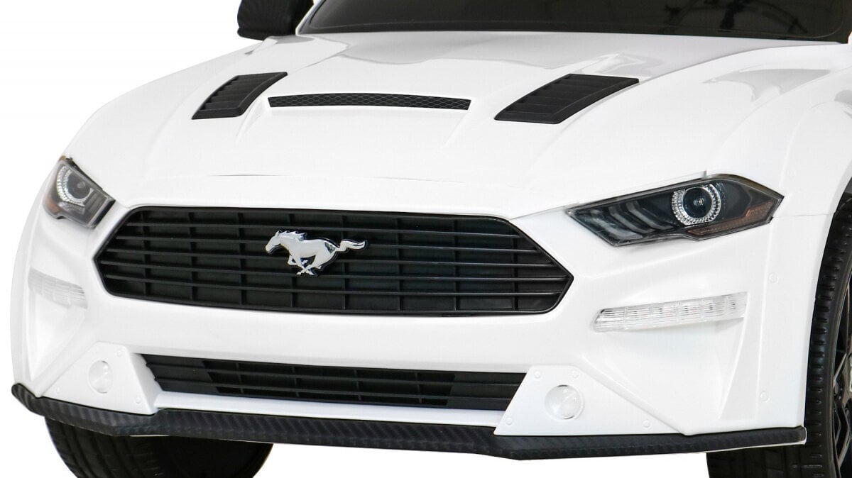 Ford Mustang GT yksipaikkainen sähköauto, valkoinen hinta ja tiedot | Lasten sähköautot | hobbyhall.fi