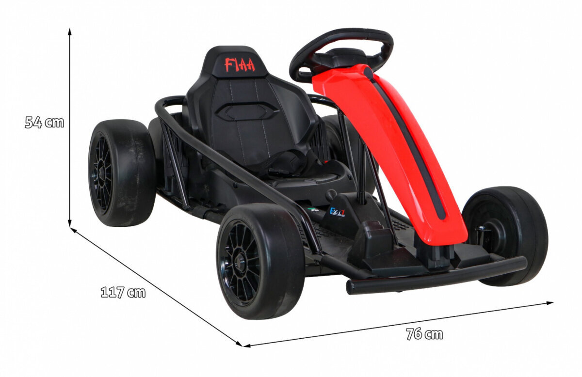 Sähköinen go-kart, punainen hinta ja tiedot | Lasten sähköautot | hobbyhall.fi