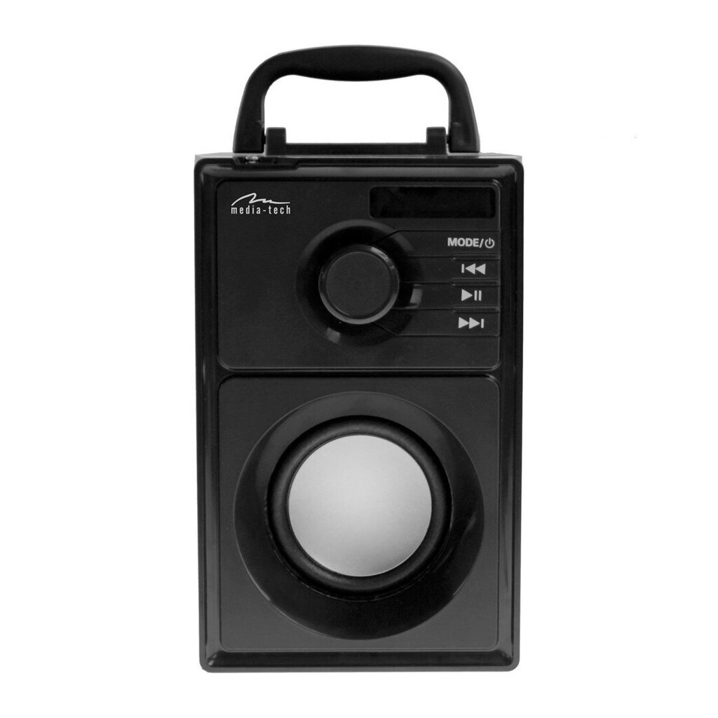 Media-Tech Boombox Silver MT3179 hinta ja tiedot | Kaiuttimet | hobbyhall.fi