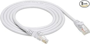 LAN RJ45 Cat-6 Ethernet verkkokaapeli 1.5m 5kpl 5kpl hinta ja tiedot | Kaapelit ja adapterit | hobbyhall.fi