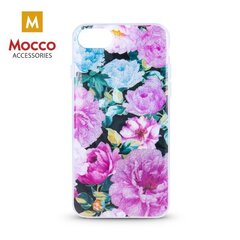 Mocco Spring Case Silicone Back Case for Samsung J610 Galaxy J6 Plus (2018) (Pink Peonies) hinta ja tiedot | Puhelimen kuoret ja kotelot | hobbyhall.fi