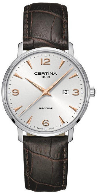 Certina Heritage collection moteriškas laikrodis DS Caimano Gent - Quartz C035.410.16.037.01, rudos/sidabrinės spalvos hinta ja tiedot | Naisten kellot | hobbyhall.fi