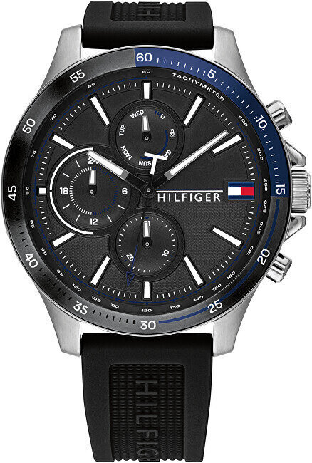 Tommy Hilfiger miesten kello, musta hinta ja tiedot | Miesten kellot | hobbyhall.fi